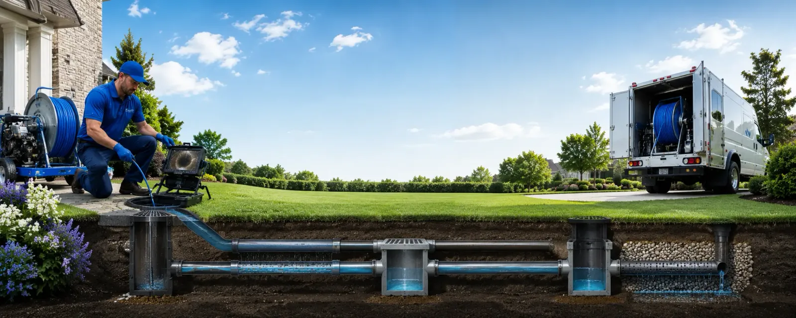 Outdoor drain cleaning information for Kress, TX